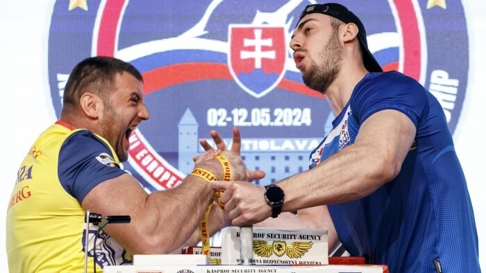 Los eslovacos cosechan medallas en el Campeonato Europeo de Lucha de Brazos