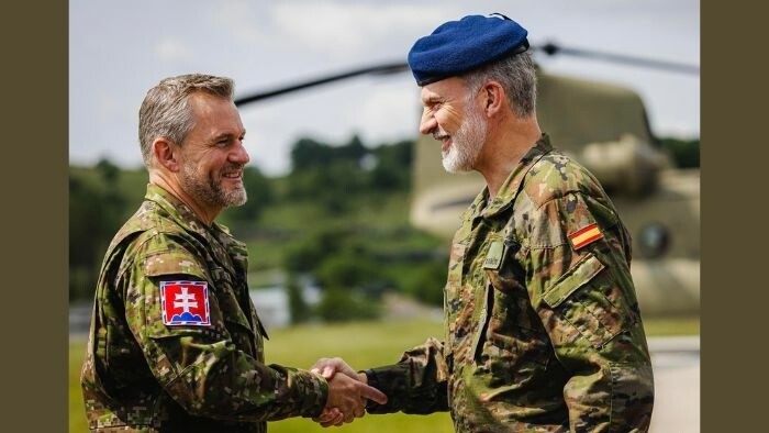 Spanish king visits Slovak training grounds to observe NATO-certified brigade