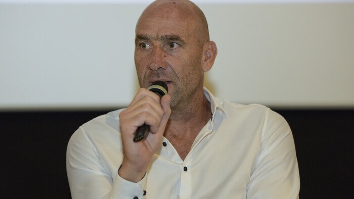 Jan Koller na zápase v Dunajskej Strede
