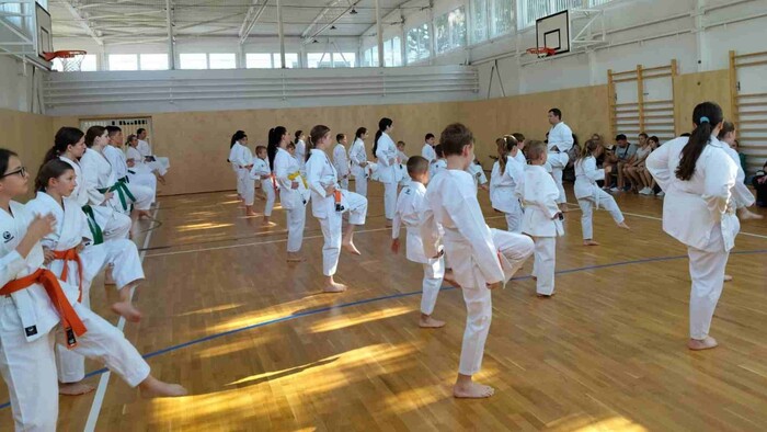 Skúšky technickej vyspelosti v Karate klube 