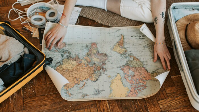 Mapa, cestovanie, geografia
