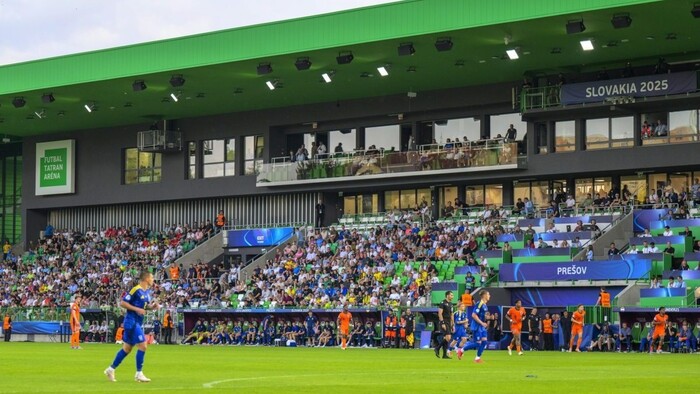 Pochvala od UEFA aj od tímov, ktoré na ňom hrali: Novootvorený štadión v Prešove zvládol prvú veľkú skúšku