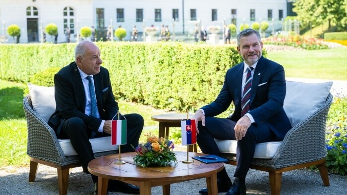 Le président slovaque a reçu son homologue hongrois