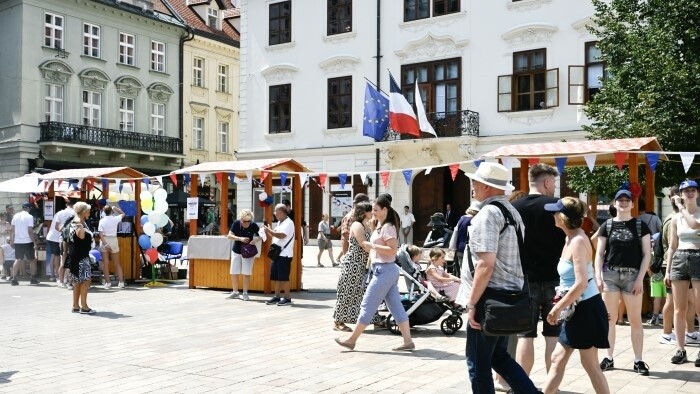 Fête française au centre de la capitale slovaque