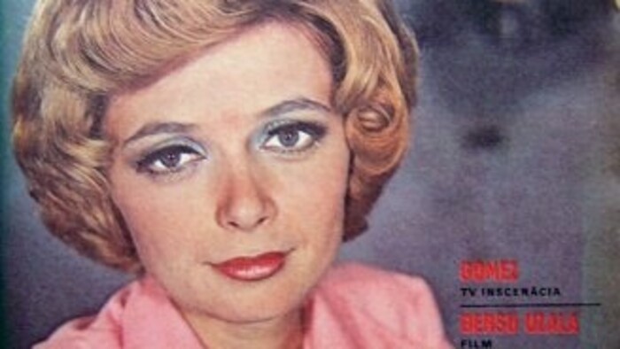 M.Rapaičová  na titulnej fotografii časopisu Televízia v r.1977.jpg