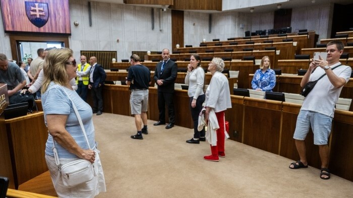 Návštevníci v parlamente