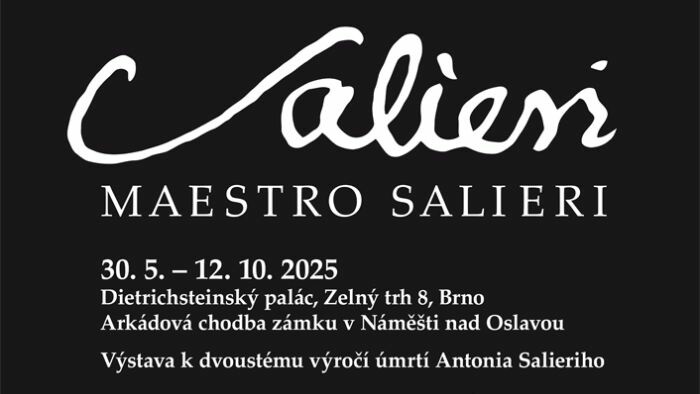 Výstava Salieri v Brne a v zámku v Náměšti nad Oslavou