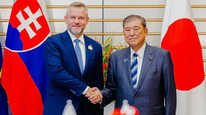 President Pellegrini Holds Talks with Premier Ishiba in Japan