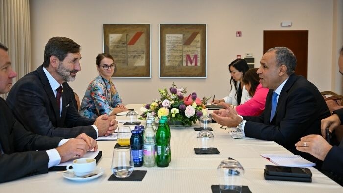 Foreign Minister Discusses Gaza Aid at Bled Forum