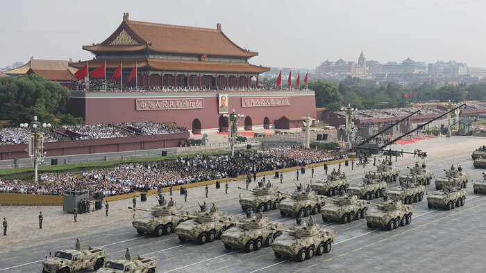 Vojenská prehliadka v Číne
