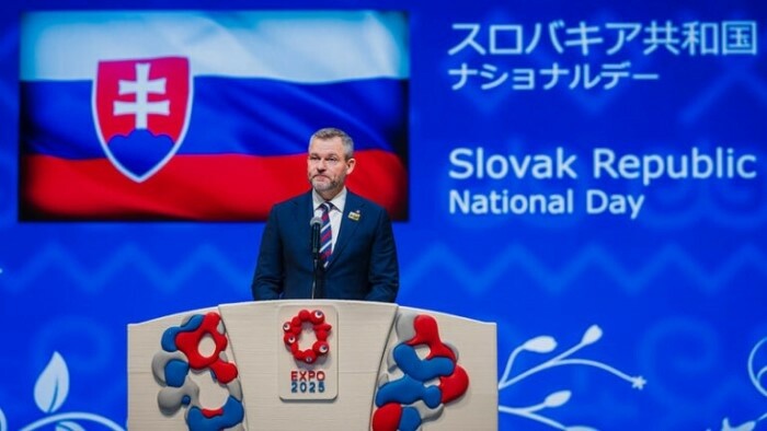 Präsident Pellegrini hielt eine Rede auf der EXPO in Japan