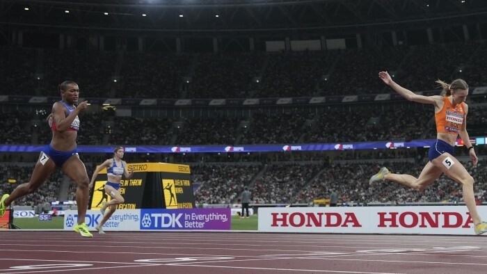 Zapletalová gewann Bronze über 400 Meter Hürden mit Landesrekord