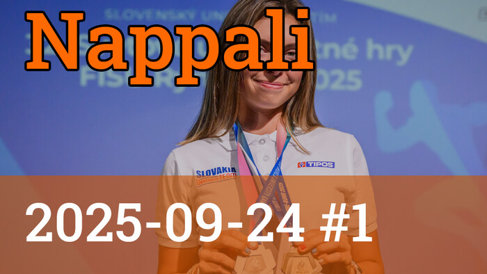 2025-09-24 Nappali #1 | Méri Eszter az Universiádén nyert aranyérméről
