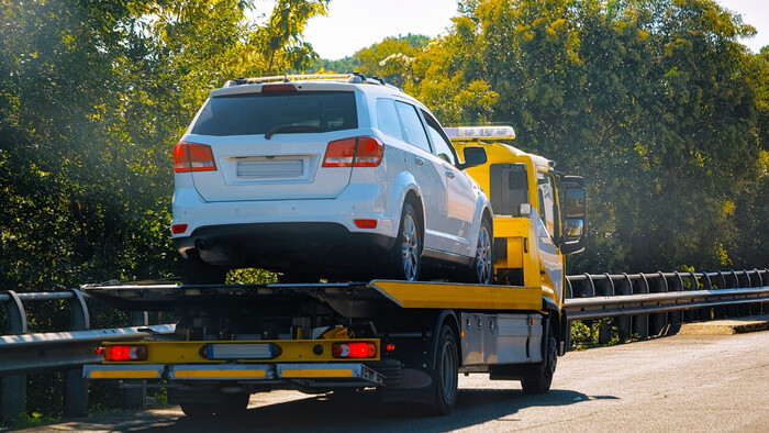 Odtiahnuté auto z pozemku