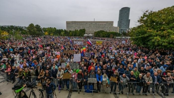 Protests against Austerity Measures Took Place Across Slovakia