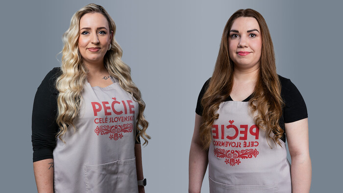 Súťažiace Gabika a Zuzka. Jedna pečie pre stavbárov, druhá sníva o vlastnej kaviarni