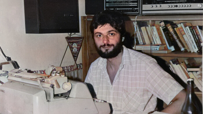 Stano Štefánik v redakcii Horizonty v r.1984