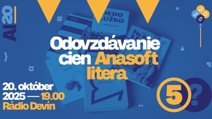 Slávnostné vyhlásenie slovenskej literárnej ceny za pôvodnú prózu Anasoft litera 2025
