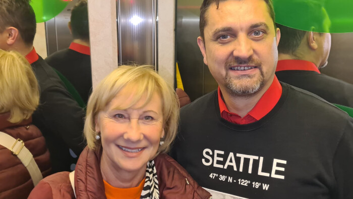 Ľuba Očková Konrádová oslavuje