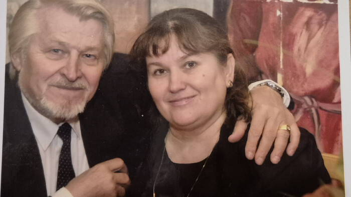 Petrenko s manželkou