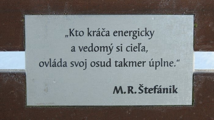 Banc Štefánik au musée du Soulèvement national slovaque