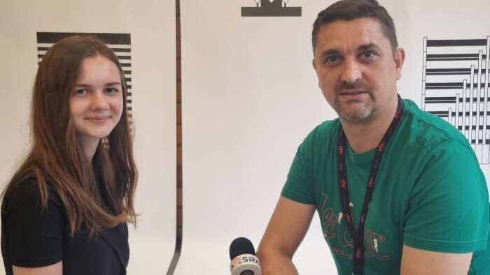 Tlmočníčka posunkového jazyka Julianna Cvitkovičová