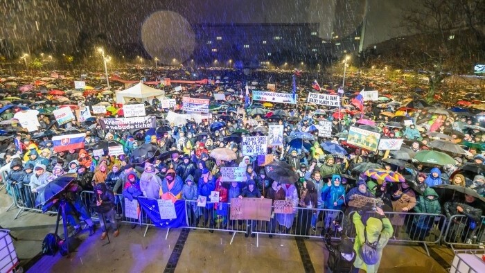 Aucun trouble à l'ordre public lors des manifestations à Bratislava
