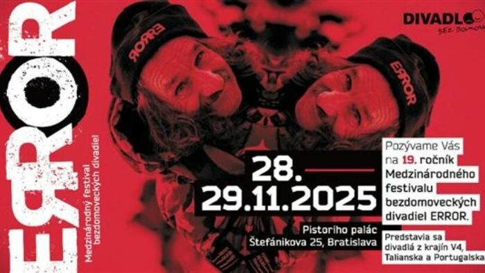 Festival bezdomoveckých divadiel ERROR 2025