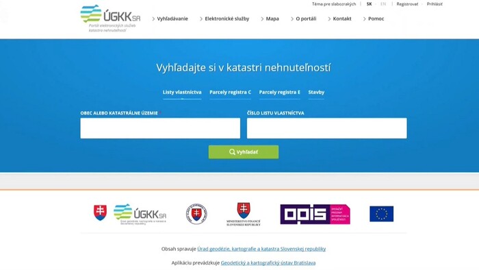 Zmeny na webe katastra?