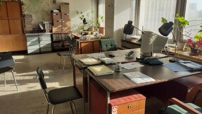 Kancelária Archívu STVR  využitá ako policajnä vyšetrovňa vo filem Invalid.jpg