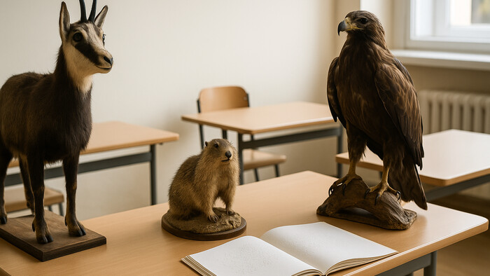 Preparáty zvierat pre zrakovo znevýhodnené deti