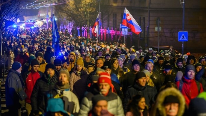 Protestný pochod v Bratislave 