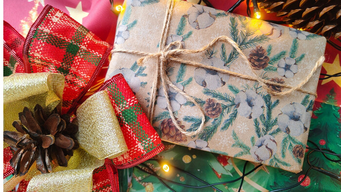 Udržateľné balenie darčekov