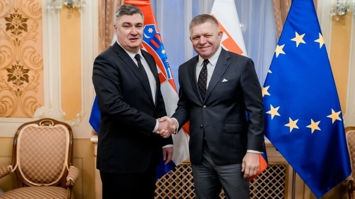 Встреча президента Хорватии Милановича и премьер-министра Фицо