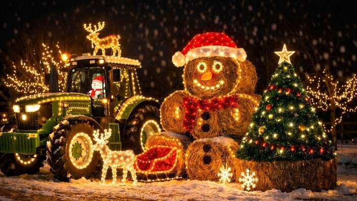 Vianočný traktor