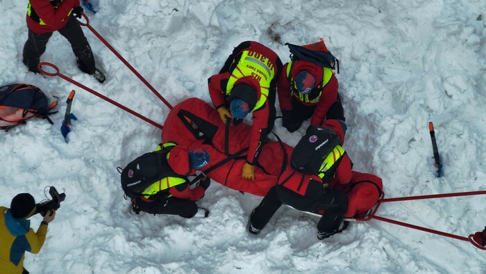 Zima s horskými záchranármi v Kremnických vrchoch