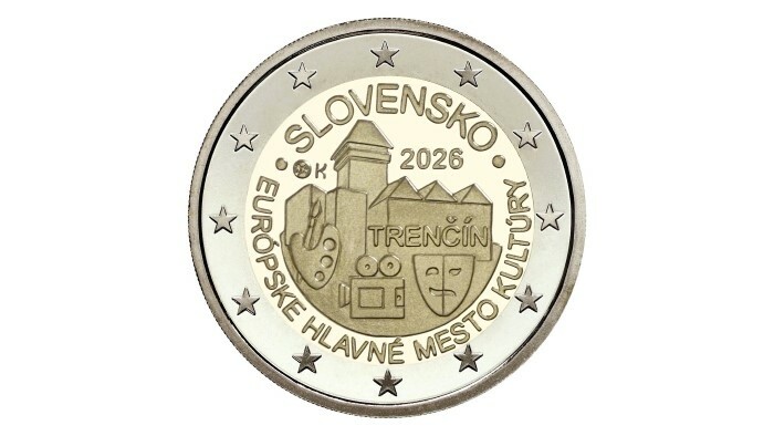 В честь присвоения Тренчину статуса Европейской культурной столицы 2026 года будет выпущена памятная монета номиналом два евро