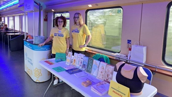 V piatok bola vo vlakoch ZSSK kampaň na prevenciu rakoviny