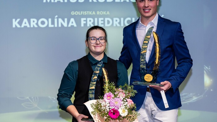 GOLF: Matúš Kudláč a Karolína Friedrichová hráčmi roka