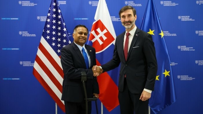 Le chef de la diplomatie J. Blanár s’est entretenu avec l’ambassadeur sortant des États-Unis