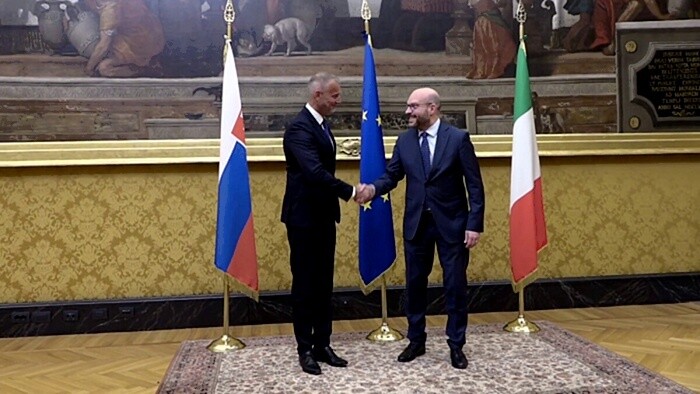 Speaker of Parliament Meets Italian Counterpart