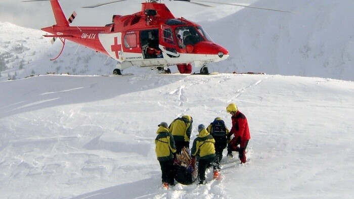 Práca horských záchranárov v zimnej sezóne