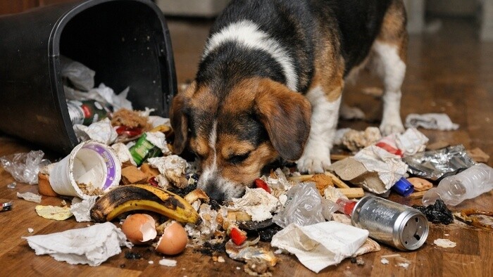 Keď pes vyťahuje smetný kôš