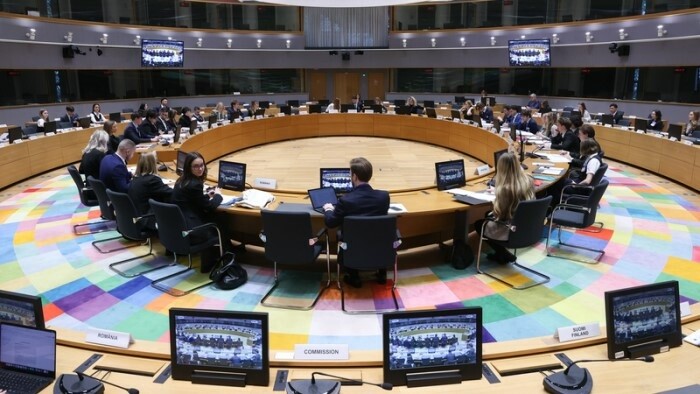 Studenten in der Rolle von EU-Vertretern