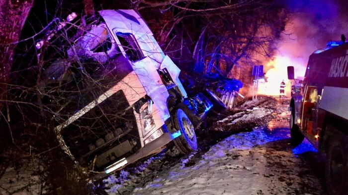 Nehoda autobusu v Liptovskej Osade