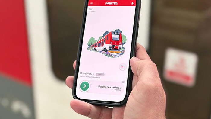 Slowakische Eisenbahn mit modernem Ticketkaufsystem über FAIRTIQ-App