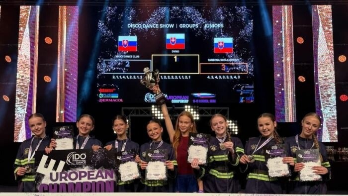 Dievčatá z tanečného klubu Dyno získali titul majsteriek Európy