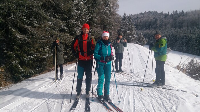 Na bežkách na Kopaneckej ceste v Slovenskom raji
