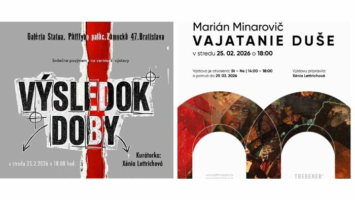 Výstavy pod kurátorským vedením Xénie Letttrichovej 