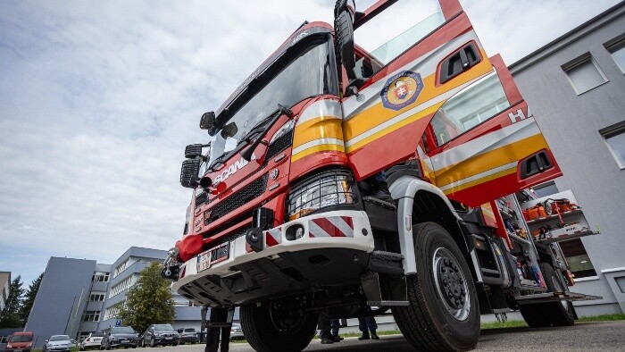 Požiar bytového domu v Rudňanoch